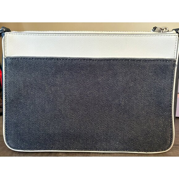 Kate Spade New York Denim & Leather Crossbody Bag NWT - Picture 2 of 8
